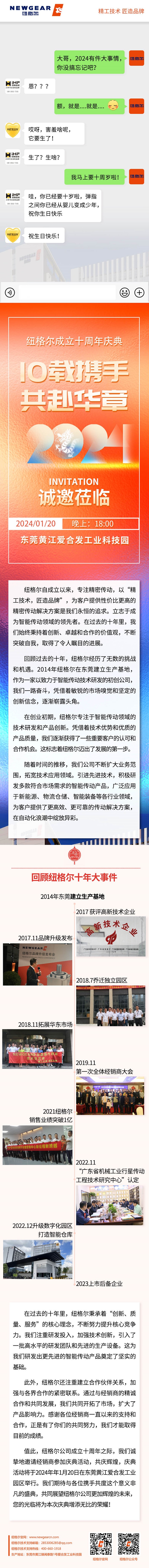 紐格爾：邀請(qǐng)您參加十周年慶典，1月20日不見不散！